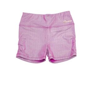 NWT Justice Girls Purple Active Compression Shorts Sz Large Dance Gymnastic